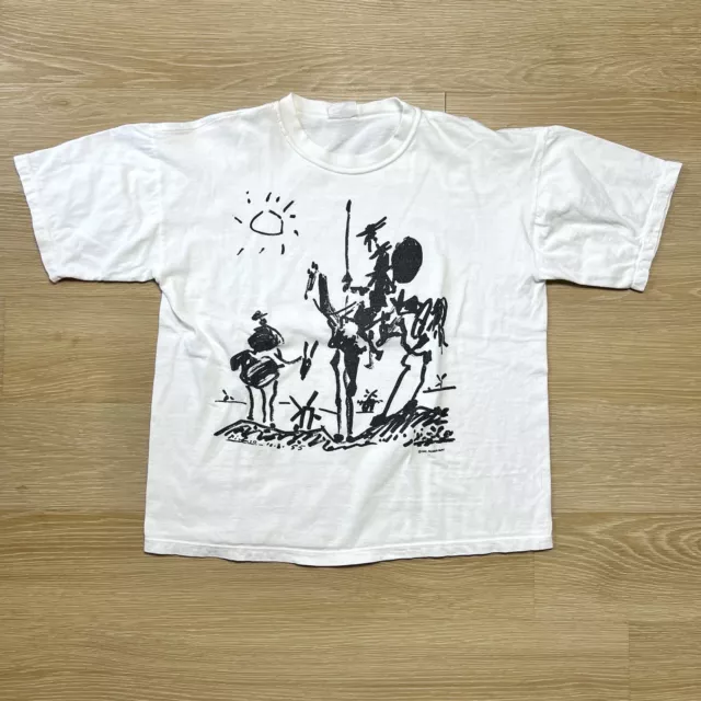 Vtg Pablo Picasso Don Quixote Sancho Panza Shirt L Art Tee Suc Picasso 90s EUC Vtg Pablo Picasso Don Quixote Sancho Panza Shirt L Art Tee Suc Picasso 90s EUC