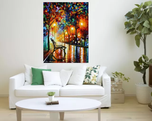 Leonid Afremov LONELINESS OF AUTUMN Painting Canvas Wall Art Picture Print HOME