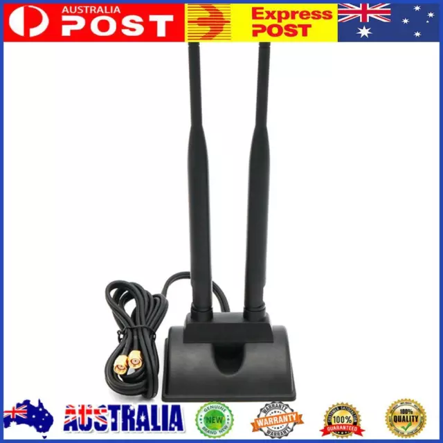 Male Signal Booster Antenna 6dBi Network Hotspot Amplifier 2.4GHz 5GHz 5.8GHz