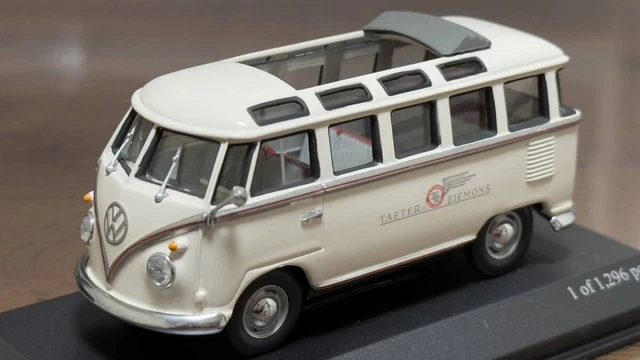MINICHAMPS VW VOLKSWAGEN Van Bus Kastenwagen Samba Red
