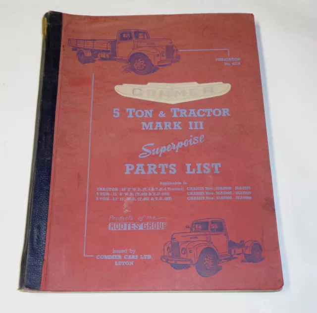 Catalogue des Pièces Parties Boac 5 Coloris + Tracteur Marquer III Superpoise,