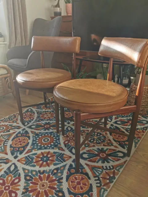  G-plan Fresco Teak Dining Chairs  x 2 - Mid Century in vgc