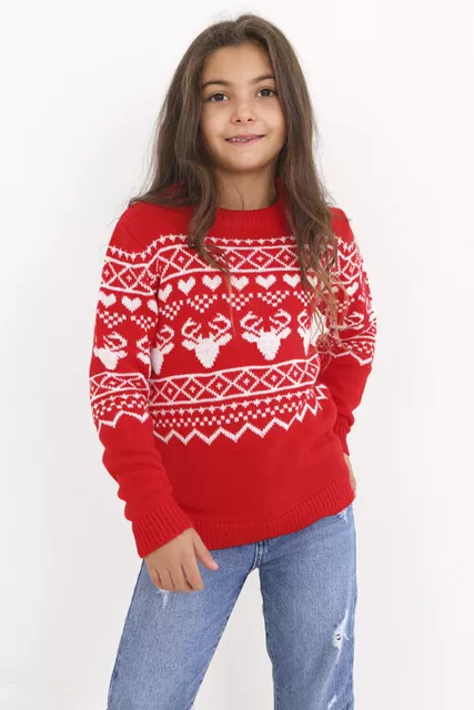 Maglione Maglione Bambini Bambini Bambine Natale Inverno Novità Maglione Lavorato a Maglia Retro