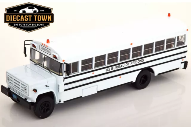 1/43 GMC 6000 US Bureau of Prisons 1990 USA Bus Hachette Diecast BUS076