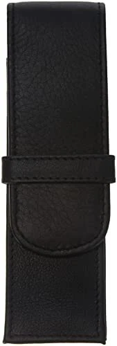 Alassio 2610 - Schreibgeräteetui aus echtem Leder, Etui in schwarz, Stiftetui ca