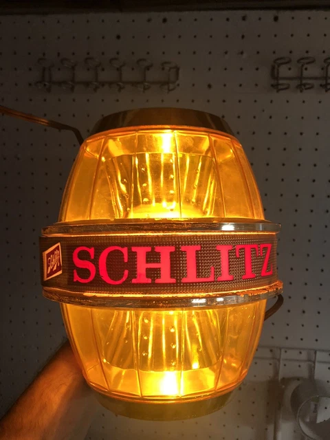 Vintage Schlitz Beer Barrel Light Tested Working