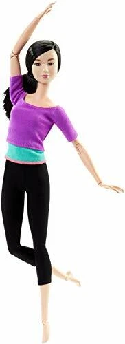 BARBIE MADE TO Move 11" Doll 22-Flexible Joints Creative Pose Asian Purple Top $76.56 - PicClick AU