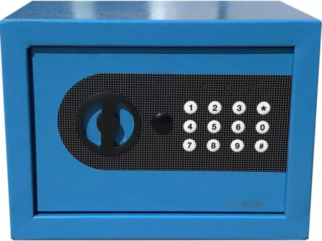 New Digital Electronic Safe Security Box Wall Jewelry Gun Cash Blue