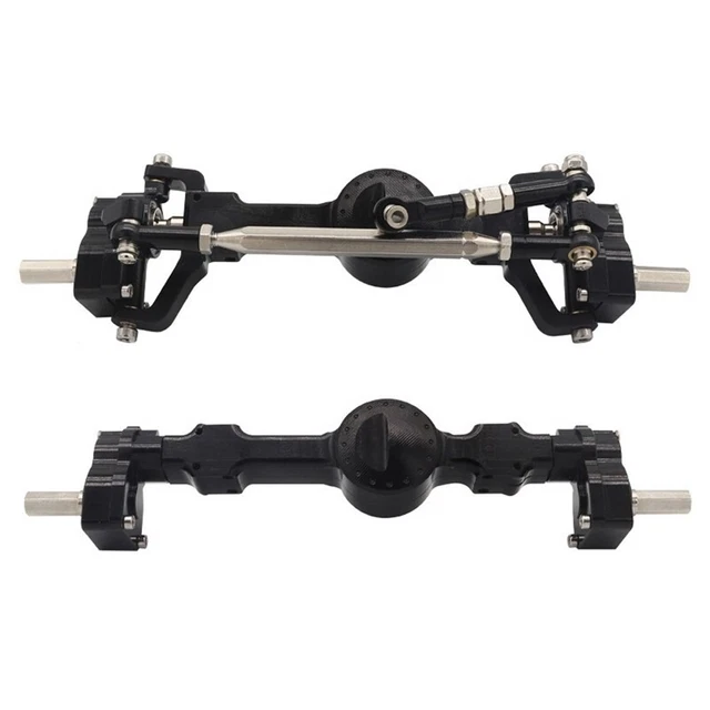 Qusedwey Essieu de Pont et en MéTal avec Arbre D'EntraîNement pour MN D90 D91 D96 D99S MN-90 MN99S 1/12 PièCes de Mise à Niveau de Voiture TéLéCommandéE, 2