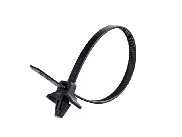 Push Mount Cable Ties Winged  / Car Chassis Nylon Zip Tie Fixing