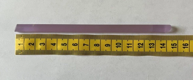 [D] Nd:YAG Laser Rod 8x145mm (~15g) Lapidary Crystal, Laboratory Seconds - Read