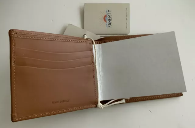 NEW W/TAGS FAHERTY Brand Dune River (Doug Good Feather) Wallet-retails ...