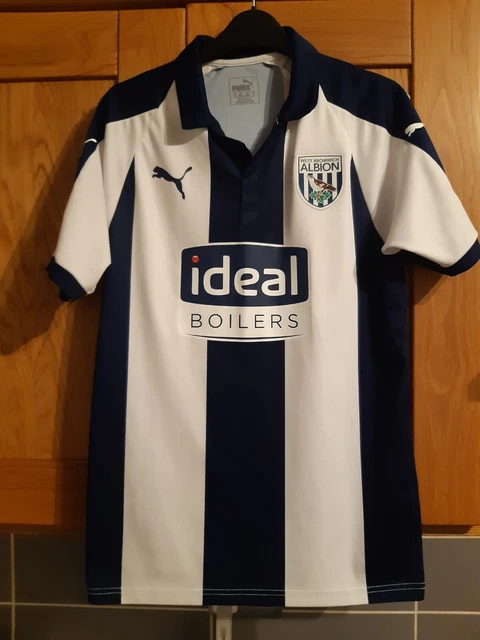 West Bromwich Albion Fc Medium Erwachsene Heimfußballtrikot.  2018/19 Saison.