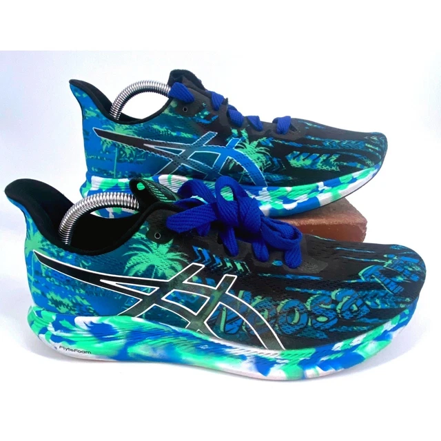 Asics Noosa Tri 13 Running Shoes Tropical Palm Tree Blue Green FlyteFoam Size 10 ASICS Noosa Tri 13 Shoe Review | Running Warehouse main image 3