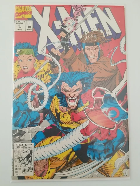 X-Men # 4 - Jan 1991 - 1st Appearance Omega Red - Marvel Comics