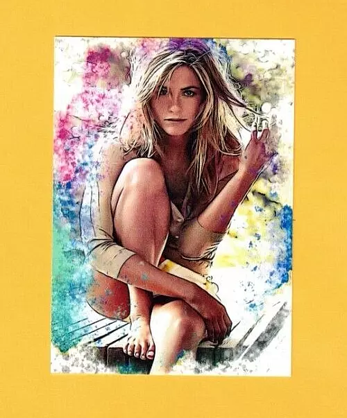 JENNIFER ANISTON STAR SEVEN ACEO HIGH QUALITY SKETCH CARD ARTIST SIGNED #d 1/5