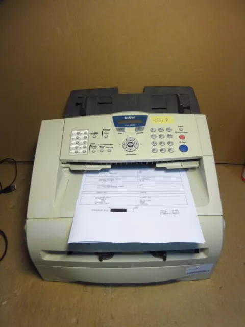Brother FAX-2820 A4 mono Fax Machine USB GDI 600 dpi Print Copy 4551 PRINTS