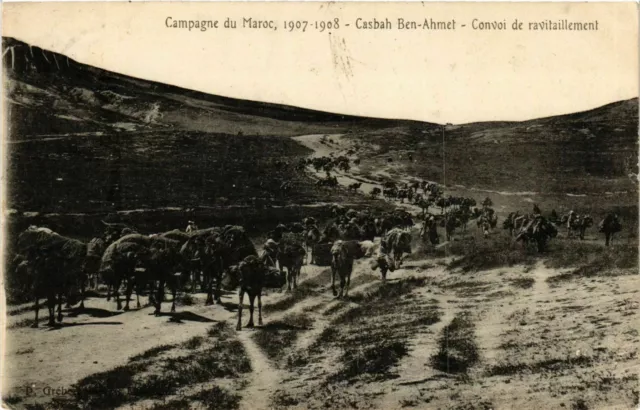 CPA AK Casbah Ben Ahmet - Convoi de ravitaillement MAROC (797150)