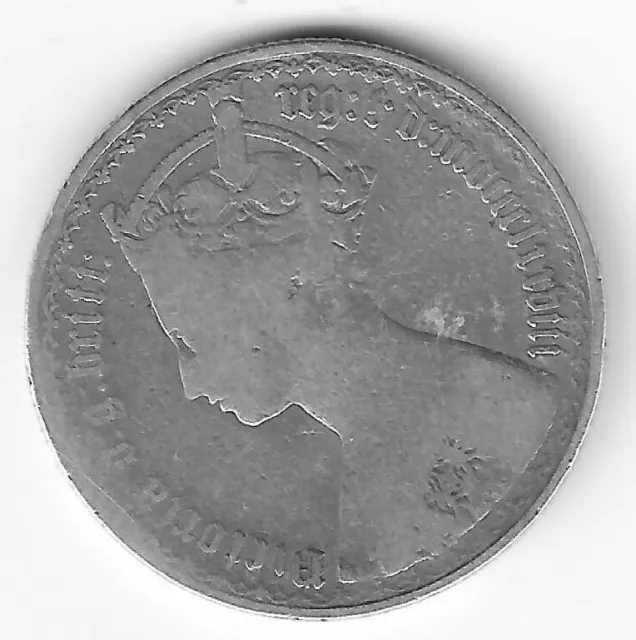 Victoria Silver Gothic Florin 2s Two Shillings 1878 GB Victorian British Coin