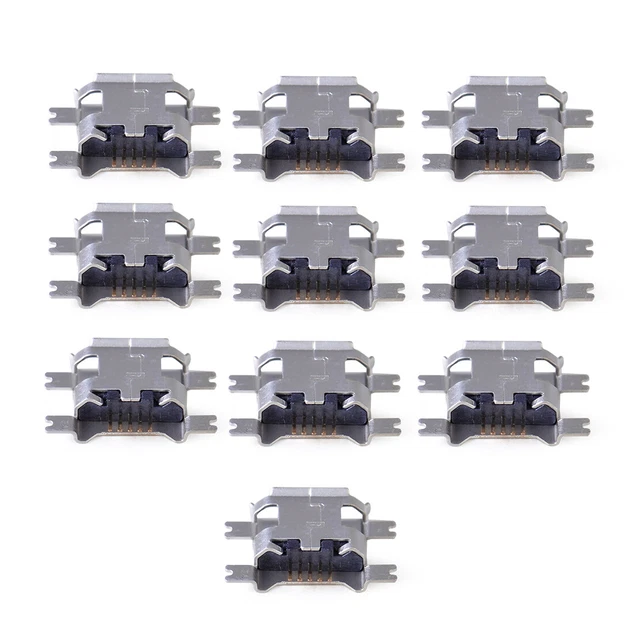 10pcs Type B Micro USB 5 Pin Port connecteur jack Prise PCB SMT Femelle Socket