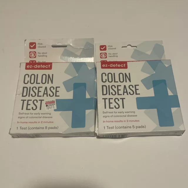 EZ Detect Colon Disease Home Test 5 pruebas/caja (2 CAJAS) ~expiración 10/2025