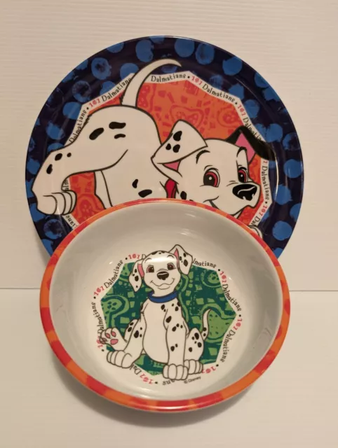 101 Dalmatians Disney Melamine Plate And Bowl Set Zak Designs