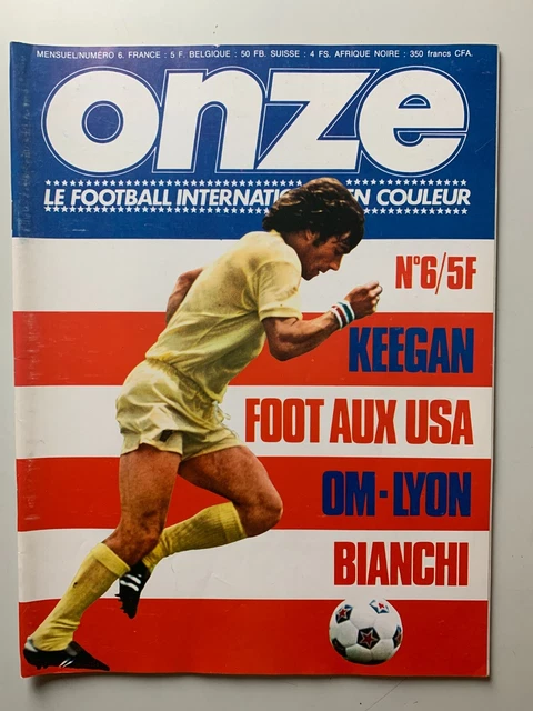 FOOTBALL ONZE N° 5 MAI 1976 FINALE ASSE BAYERN 0-1 COMPLET POSTER CRUYFF PLATINI EUR 24,99 - FR