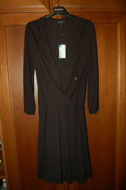 Emporio Armani - Vestito donna (s), Nero, Viscosa, tg 40, nuovo, Bellissimo