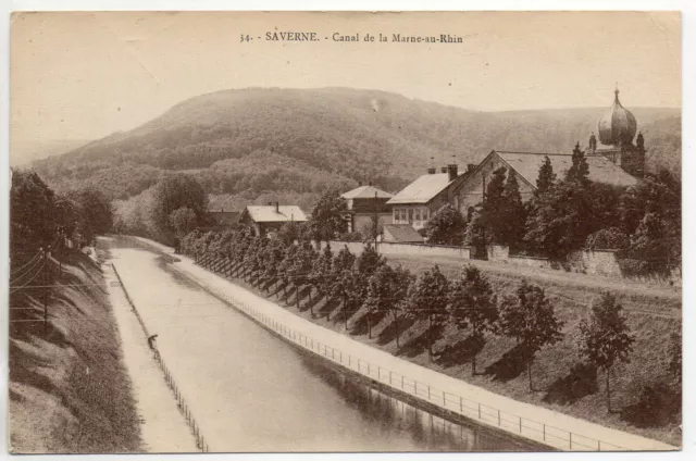 SAVERNE ZABERN  Alsace Bas Rhin CPA 67 le canal de la marne au rhin