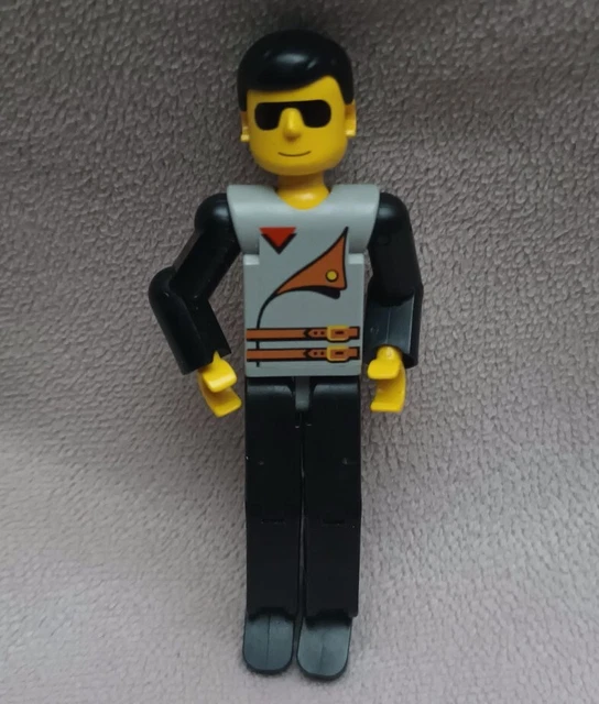 RARE LEGO TECHNIC Figure Man Minifigure Vintage Race Car Driver