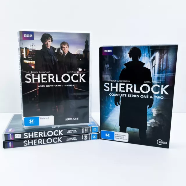 Sherlock DVD TV Series Seasons 1 2 3 Region 4 BBC Crime Mystery Investigation