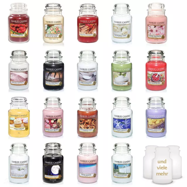 Yankee Candle Duftkerze Großes Glas 623 g - verschiedene Duftrichtungen