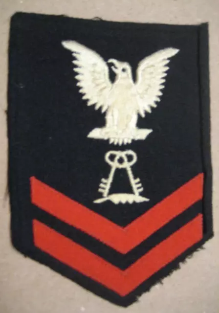 /US NAVY RATING Patch E 5 Commissaryman CS ,1940s-50s