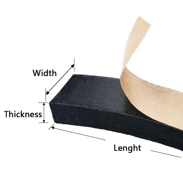 Self Adhesive Neoprene Sponge 12mm x 3mm