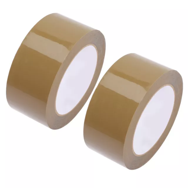 2 Pcs Carton Packing Tape Heavy Duty Clear Transparent Moving Shipping Seal
