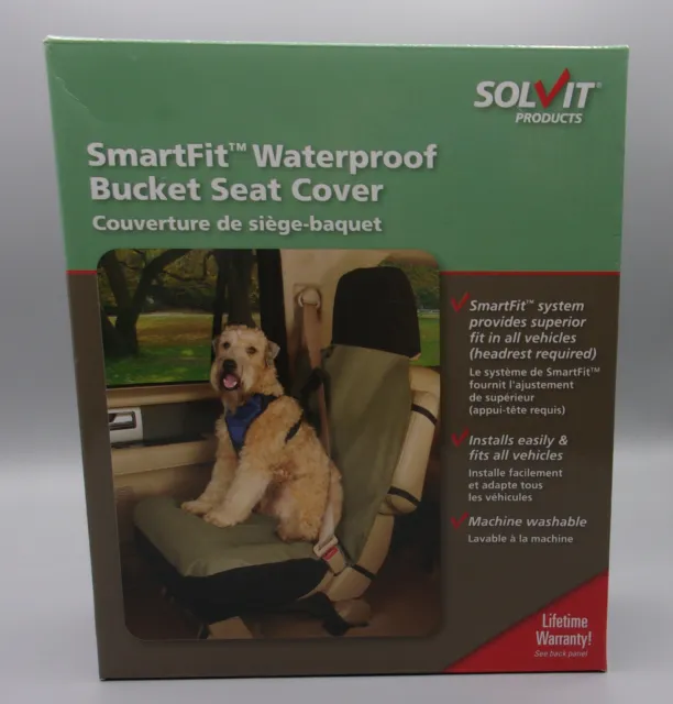 Solvit SmartFit Waterproof BUCKET SEAT Cover for Pets - NEW