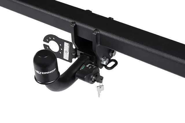 STEINHOF Gancio Traino Fisso Per Citroen Jumpy II (2007-06/2016) - Omologato, Portata 2000 Kg, Con Kit Elettrico Universale 13 Poli