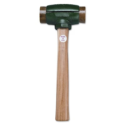 Split Head Hammers, 2 3/4 in Dia., 14 in Handle, Rawhide Garland Mfg 31005