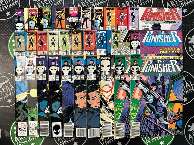 Punisher #1-104 (Lot of 90 issues!) 1987-1995 Spider-Man Daredevil Marvel Comics