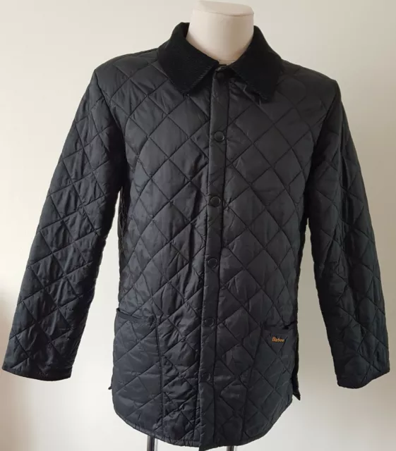 Barbour Mens Liddesdale Sport Quilted Black Jacket Size S