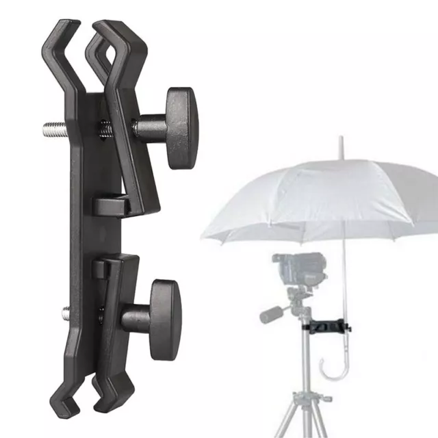 Photography Camera Lighting Umbrella Holder Clamp Clip for Tripod Light Stand ZT