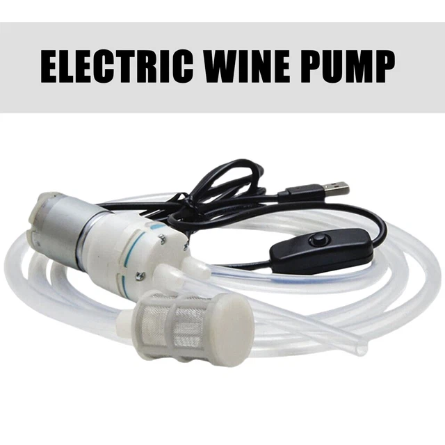 Weinheber Weinschlauch Abfüllschlauch mit Elektrisch Pumpe Filter Weinballon 3M