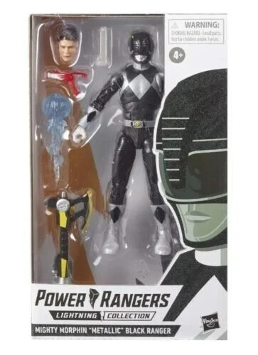 Power Rangers Lightning Collection MMPR Metallic Black Ranger New (Was £24.99)