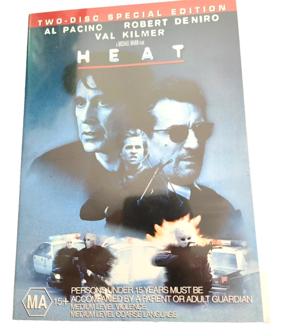 HEAT (DVD 1995) Al Pacino Val kilmer ! action drama epic ! VGC Free