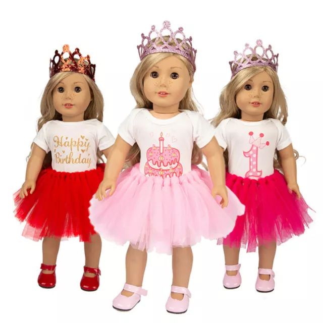 Hand Made Doll Clothes Dress Outfits Set For 18"inch Our Generation Girl Dolls 3