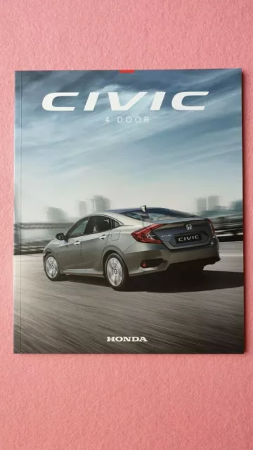 Honda Civic 4 door SE SR EX VTEC car brochure sales catalogue August 2018 MINT B