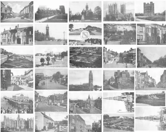 30 Postcards of Old Lincolnshire - Reproduction Postcards Social History