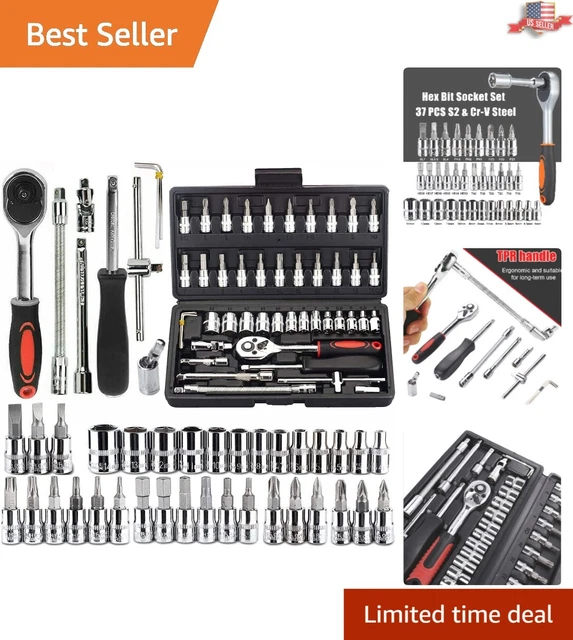 MULTIFUNCTIONAL SOCKET SET SAE/Metric Hex Bit, Ratchet Wrench