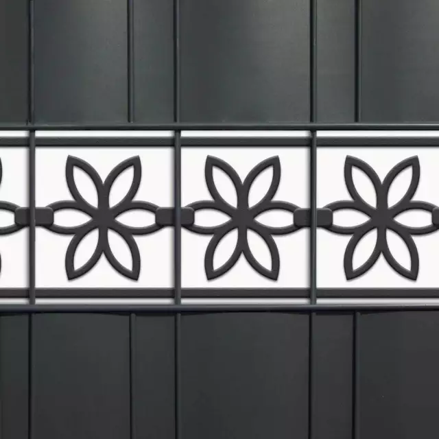 M-tec technology Design Zaunblenden - Sichtschutzstreifen Motiv Flora