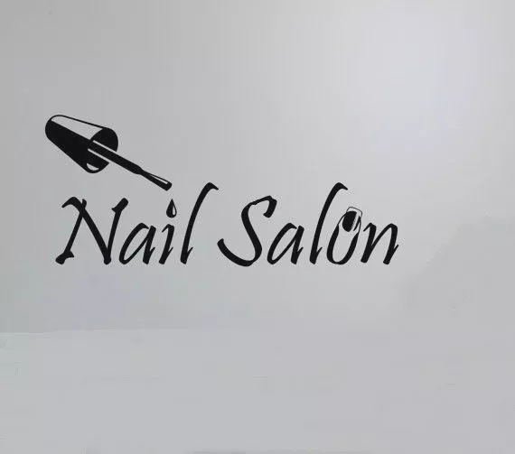 SMALL nail salon bar beauty hair shop window sign vinyl graphic sticker wall art